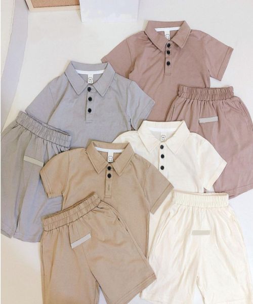 Costume pour enfants été automne vêtements ensembles nouveau infantile nouveau-né bébé garçon haut pantalon tenue vêtements gris décontracté ensemble combishort enfants Clot9084925