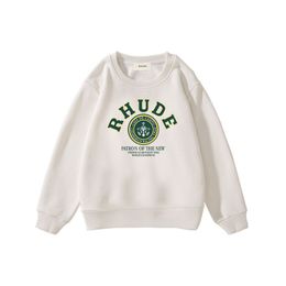 Kindersweatshirt Rhude Mode Luxe Designer Sweatshirts Voor Jongens Meisjes Kinder Hoodies Ronde Hals Hoodie Brief Afdrukken Trui Kinderkleding