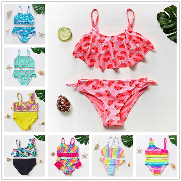 Maillots de bain pour enfants 114Y Maillot de bain pour filles Deux pièces Ensemble bikini pour enfants Biquini Infantil Maillot de bain pour enfants ST108mix 230411