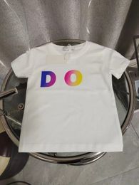 Kid T-shirts Kids Designer T-shirt Babykleding Zomer Korte mouw Toppen losse sport 100% katoen comfortabel en ademend zonder te pillen