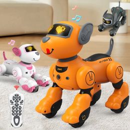 Jouet pour enfants télécommande Intelligent Robot Dog Programmation de la programmation Interactive Electronic Pet Dog Robot Modèle Gift 240514