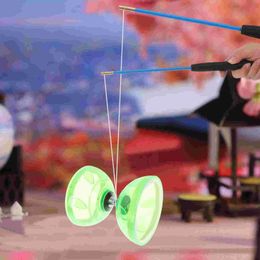 Jouets pour enfants Diabolo ensemble en plastique chinois Yoyo pour enfants portant jonglage en plein air Fitness étudiant âgé 240315