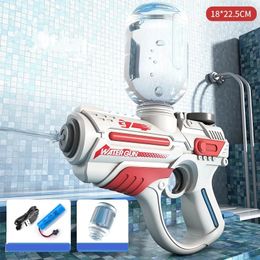 Childrens Water Gun jouet espace de science-fiction conception de l'eau électrique pistolet d'eau bataille garçons et filles jouet 240416