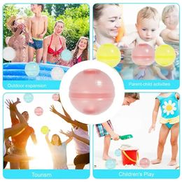 Childrens Water Toy Creative Bulling Integ In Film Luminescent Splash Balls Water Bombs Water Ballon Recreation Recreation Toy 240423