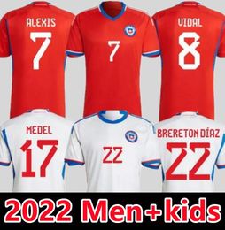 Chili 2022 2023 Copa America Soccer Jerseys MEDEL VEGAS Alexis Vidal Vargas Medel Pinares Camiseta de Futbol Équipe nationale Hommes Enfants