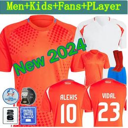 Chili 2024 Voetbaltruien Alexis Vidal Kids Kit Nationaal Team voetbalshirt Home Red Away White Full Set Men Camiseta 24 25 Copa America Zamorano Isla Uniform