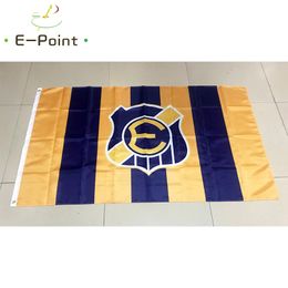 Drapeau du Club chilien Everton de Vina del Mar à rayures, 3 pieds x 5 pieds (150cm x 90cm), drapeaux de jardin pour la maison, festifs