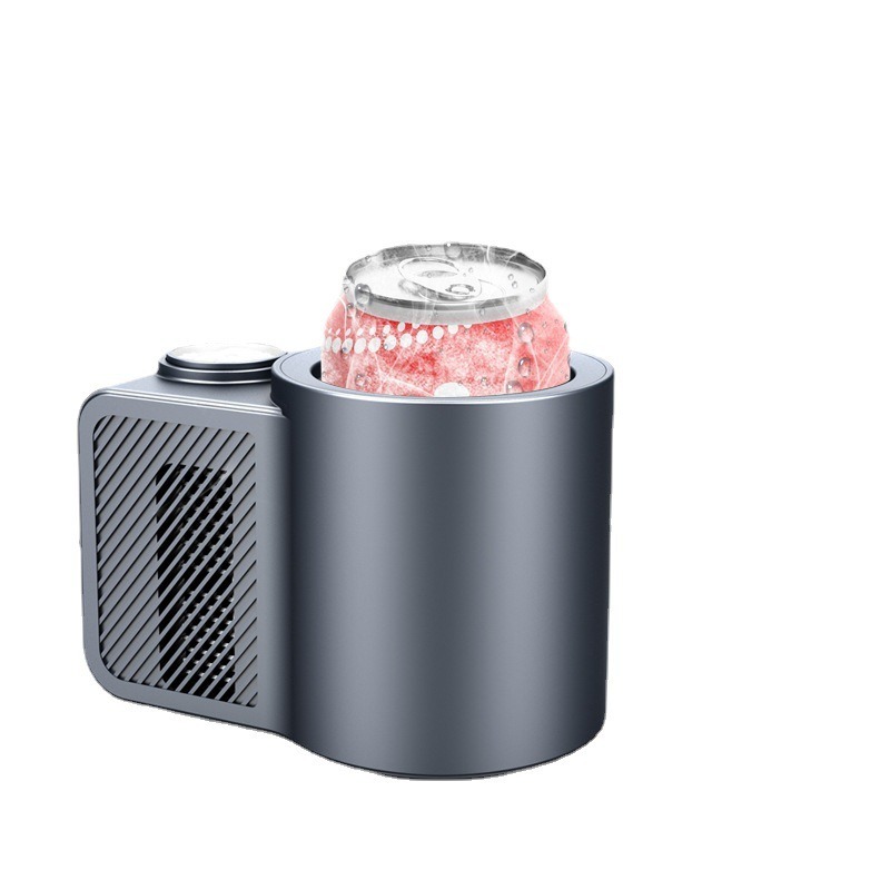 Chilling Heating Cup Mini Car Refrigeration Cup Cold Drink Machine Refrigeration Cup Cooling Mini Refrigerator Intelligent Fast Refrigeration