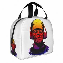 Chillinstein Sac à lunch isolé Sac isotherme Lunch Ctainer Frankenstein Film d'horreur Fourre-tout étanche Boîte à lunch Sac de rangement des aliments r059 #