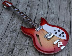 China 12 Strings 381 Cherry Red Guitar C S Semi Hollow Body 381V69 Mapleglo Electric Guitar4972319