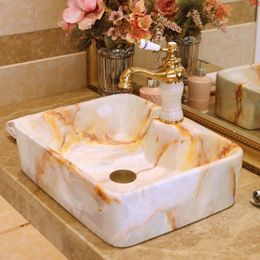 China artistieke handgemaakte kunst wastafel keramische aanrechtblad wastafel badkamer wastafels keramisch sanitair basingood qty Wjkgi