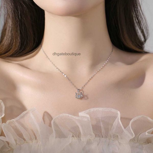 Chine-Chic Vente Chaude 12 Chinois Zodiaque Dragon Collier En Argent Sterling Femmes Polyvalent Petit Groupe Conception De Luxe Cadeau Petite Amie Collier Chaîne Bijoux