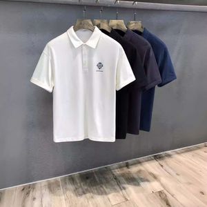 Polo de marca de moda de estilo chino chic para hombre, camiseta de manga fino corto de verano 2024, ropa para hombre