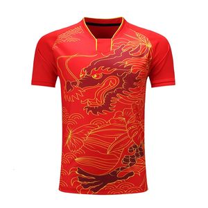 China Dragon Team Table Tennis Shirt Men Femmes Pingpong Shirt Table Dry Table Dry Tennis TRAPALIT