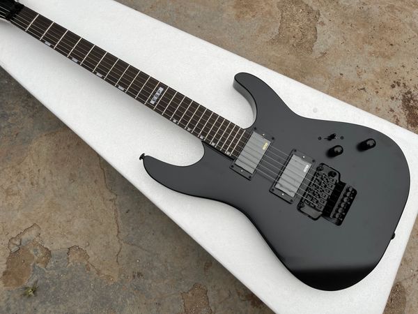 Guitarra eléctrica de China Matt Black Color Dúplex Sistema de trémolo 6 cuerdas