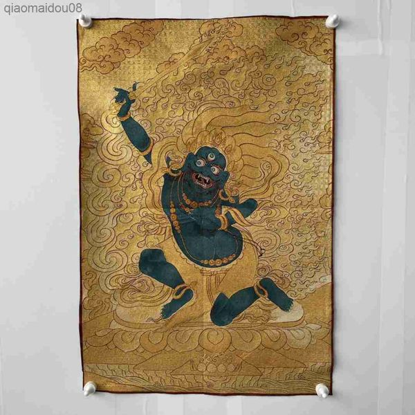 China bordado seda Thangka Fengshui riqueza 