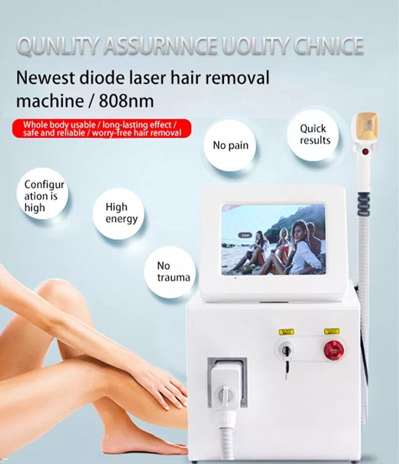 China Fabricate Diode Laser Epilator Hair Removal 808nm Laser Freckle Pigment Machine Skin Rejuvenation