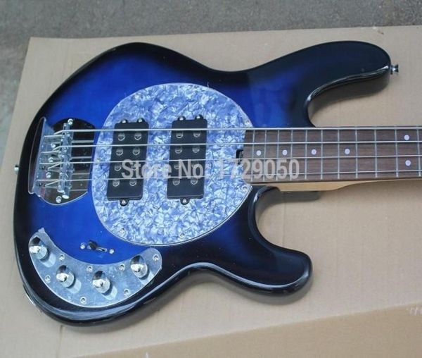 China Factory Custom Top Quality New Vintage Blue 4 Cords avec batterie 9V Pickup actif Guitare basse 51ZXC9136831