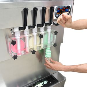 Livraison gratuite à la porte USA ETL CE Cuisine commerciale 5 saveurs Carpigiani Taylor Gelato Yogourt Sold Soft Ice Cream Machine avec réfrigérant