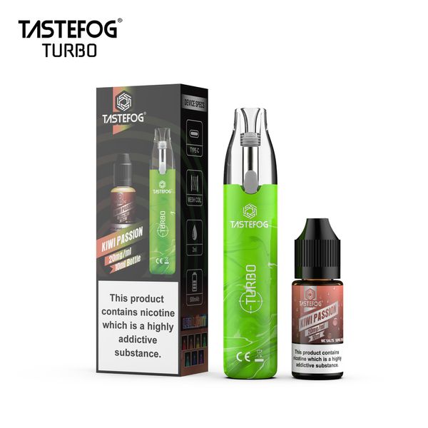 Fábrica de China Mayorista Vaper Tastefog Turbo 15000 Puffs 12K Puff Nuevo Vape desechable Recargable 2ml Jugo OEM con Tpd