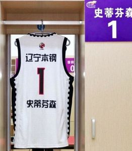 China Lance Stephenson # 1 Liaoning Jerseys de basket-ball imprimé noir personnalisé tout nom de nom 4xl 5xl 6xl Jersey