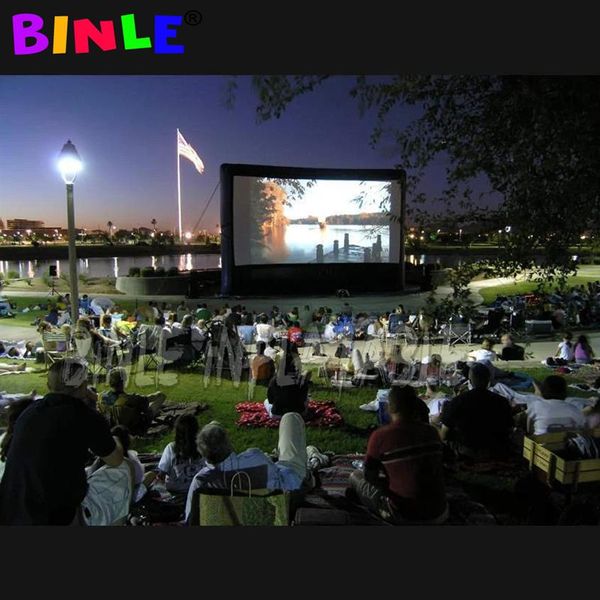 Chine grand écran de cinéma gonflable avec support salle de cinéma extérieure d'écran de projecteur gonflable de cinéma pour 217z