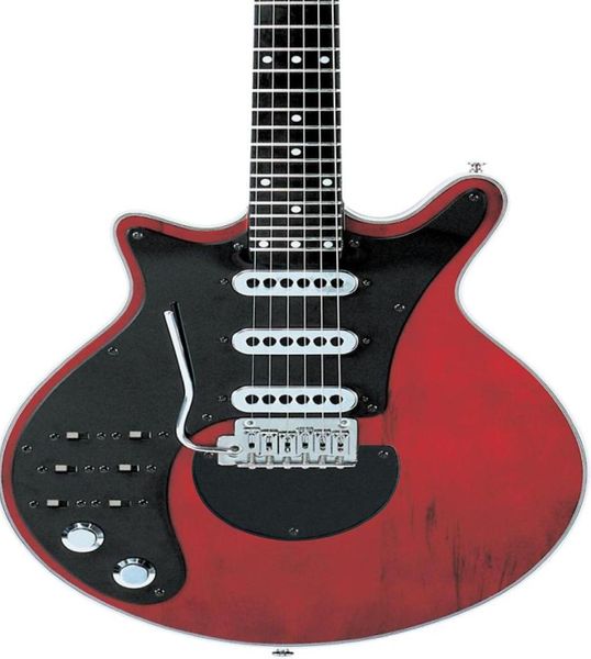 Guitare électrique Brian May Wine Red, fabriquée en Chine, 3 micros simples, BURNS Tremolo Bridge, 24 frettes, 6 interrupteurs, matériel chromé 9882910