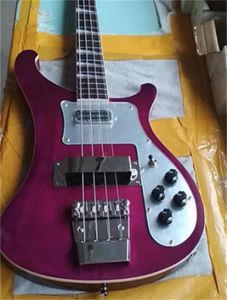 Chine OEM Factory 100 Couleur violette personnalisée Ricken 4003 Basse électrique avec guitares à double sortie Guitarra3912676