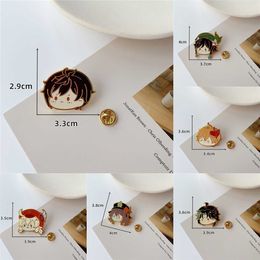 China Online Game Genshin Impact Broche Pin Cosplay Badge Accessoires voor Kleding Rugzak Decoratie Ganyu Keqing Fans Props G1019