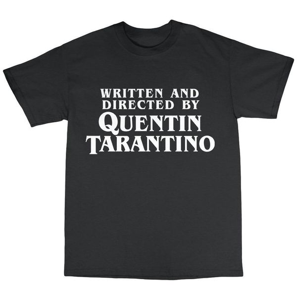 Chine taille drôle Quentin Tarantino Tribute Hommes Tees Polos T-shirts coton lettre slogan imprimé blanc tee shirts taille 4XL ÉCRIT ET DIRIGÉ PAR QUENTINTARANTINO