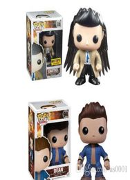 China Supernatural Dean Winchester Castiel met Wings Exclusive Vinyl Action Figuur met originele doos GROTE KWALITEIT6712255