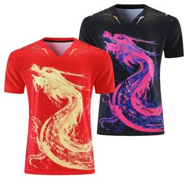 China Table Tennis Jerseys for Men Women Children China Ping Pong Pong T-shirt Table Shirts Sport Soccer Tee Shirt 240402