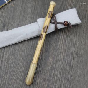 China traditionnel manuel de cerf bambou Signature stylo de tirage avec un capuchon oxhorn pour les affaires et l'école comme cadeau de luxe