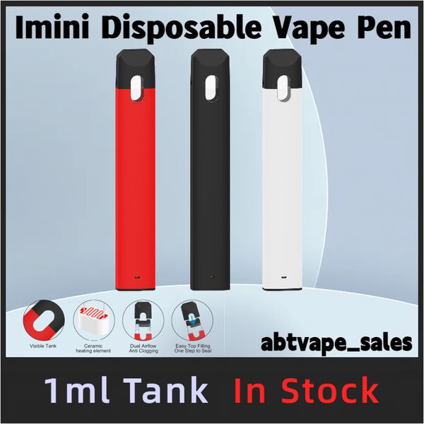 China Vape C13 Disposable Vape Pen 1.0ml Vaporisateur d'huile vide D8 D9 D10 Préchauffeur de recharge USB Dispositif en céramique POD 270mAh Draw automatique activé pour USA EU Market Hot Sale