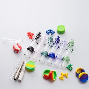 ChinaFairPrice CSYC NC015 Rookpijp 10 mm 14 mm Ceramic Tip Quartz Banger Nail Clip OD 22 mm kleurrijke morsen-proof water gekoelde Dab Rig Glass Water Bongbler Pijpen