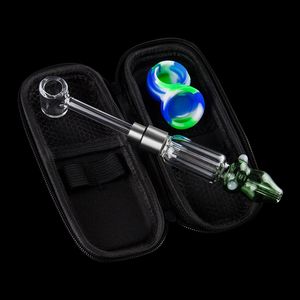 ChinaFairPrice CSYC NC024 Rookpijp kleurrijke Dab Rig Glass Bong Tas Set 510 kwarts keramische titanium nagels kwarts banger nagel dabbergereedschap silicium jar draagbare dabs