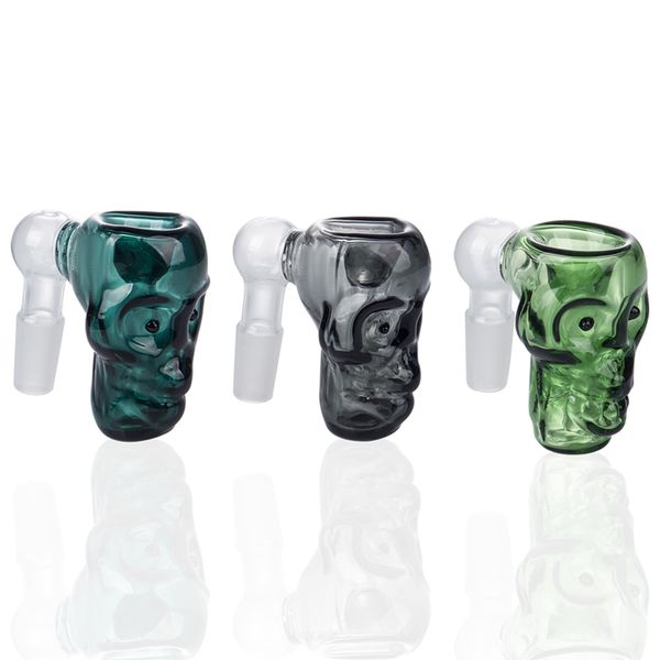 ChinafairPrice G146 Bols de bangs en verre Bossons nargues Super taille colorée Pipe de tabac bol de crâne 14 mm 19 mm mâle femelle mâle gréement en verre Pipe d'eau de cendre Catcher