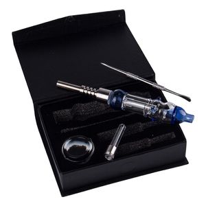 Chinafairprice NC046 CSYC Morsbestendige pijp 510 kwarts keramische nagelwasschotel Dabber Tool Silicon Jar Kleurrijke Dab Rig Glazen pijpen Water Bubbler Bong Set