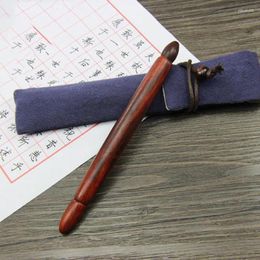 ChinaTraditional manuell polierter Signature-Stift aus altem Palisander, neutrale Farbe für Unternehmen und Schule als Luxus-Geschenkset