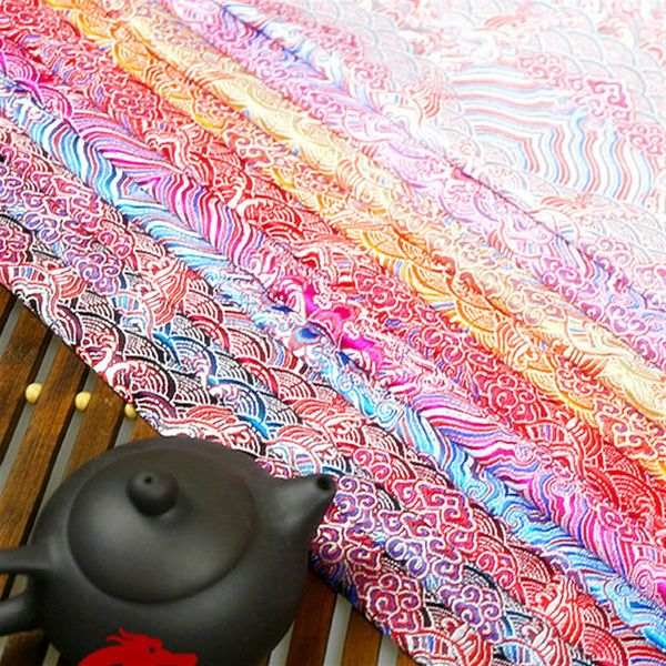 Costume ancien chinois bricolage Tang Han robe bébé vêtements Kimono Cos soie brocart Satin tissu ondulé largeur 75cm235l