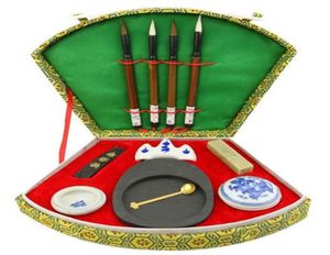 Juego de caja de herramientas Inkstone de tinta para pincel de caligrafía china0122489589