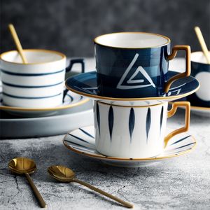 Chinese keramische koffiemok Nordic Art Frosted Ceramic Christmas Cup Soja Melk Ontbijt Mokken Dessertplaat