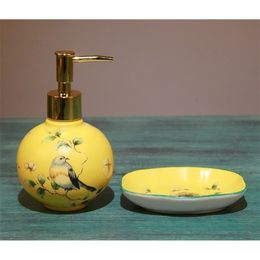 Chinese keramische shampoo pomp thuis keramiek draagbare vloeistof dispenser handfles creatief twope oce soap dish lfb271 y200407