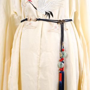 Vêtements chinois ceinture ceinture boucle corde Style ancien taille corde décor taille pendentif taille ceinture gland taille chaîne 240110