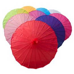 Sombrillas de color chino Parasols China Color de baile tradicional Parasol Seda Japonés Seda accesorios