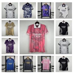 Chinois Dragon Pink Football Shirt Thaillingham Vini Jr Soccer Jerseys Tchouameni Vente chaude 2023 2024 Real Madrids Camavinga Alaba Rodrygo Men Kit Uniforme xxl