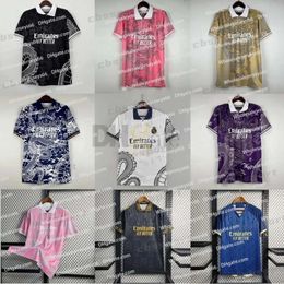 Chinois Dragon Pink Football Shirt Thaillingham Vini Jr Soccer Jerseys Tchouameni Vente chaude 23 24 Real Madrids Camavinga Alaba Rodrygo Men Kit