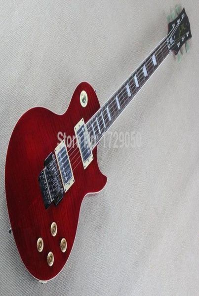 Guitarra eléctrica roja oscura de Maple Dark Red Factory Custom Factory Custom Custom con Floyd Rose Tremolo 9173475499