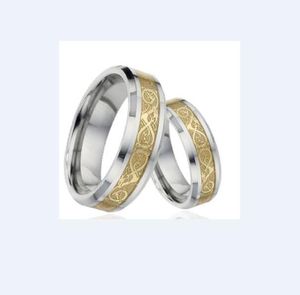 Chinese fabriekfabrikantleverancier Gouden Draak 8mm en 6mm Mode-sieraden Ring Wolfraamcarbide Ring Blauwe Achtergrond draak 5167555