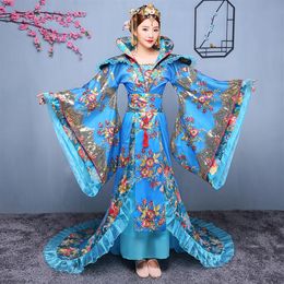 Chinese fee kostuum De tang-dynastie oude hanfu volksdans kleding trailing koninklijke luxe prinses jurk film TV prestaties s314d
